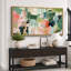 «Mid Century Shape Colorful Abstraction Vibrant», reproduction d'art sur toile-98041898-111376732
