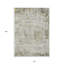 Tapis extérieur lavable abstrait taupe jaune clair et ivoire 10 pi x 14 pi