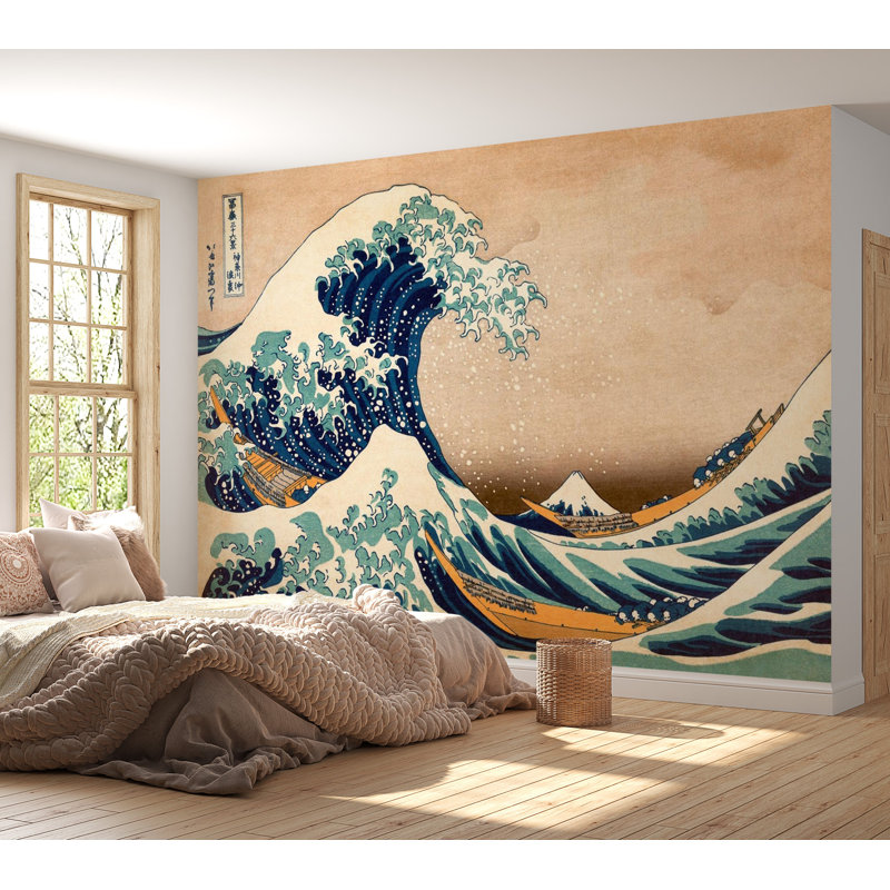 Reproduction murale Smith Smith la grande vague de Kanagawa, L 96 po x l 135 po