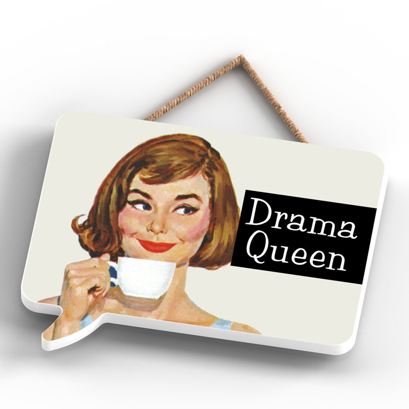 Pinup Drama Queen - Print on MDF