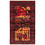 Tapis rouge foncé Dequita 3 pi 5 po x 6 pi 4 po