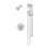 Dia HydroMersion Single Handle Shower System with Hand Shower