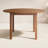 Summerton Round Teak Solid Wood Outdoor Dining Table Umbrella Hole , 48 " W 48 " D