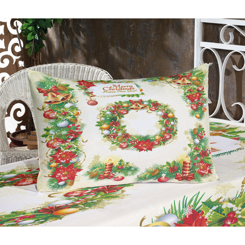Multicolore drap-housse et coussin décoratif Ambesonne, Ensemble de draps pour très grand lit californien