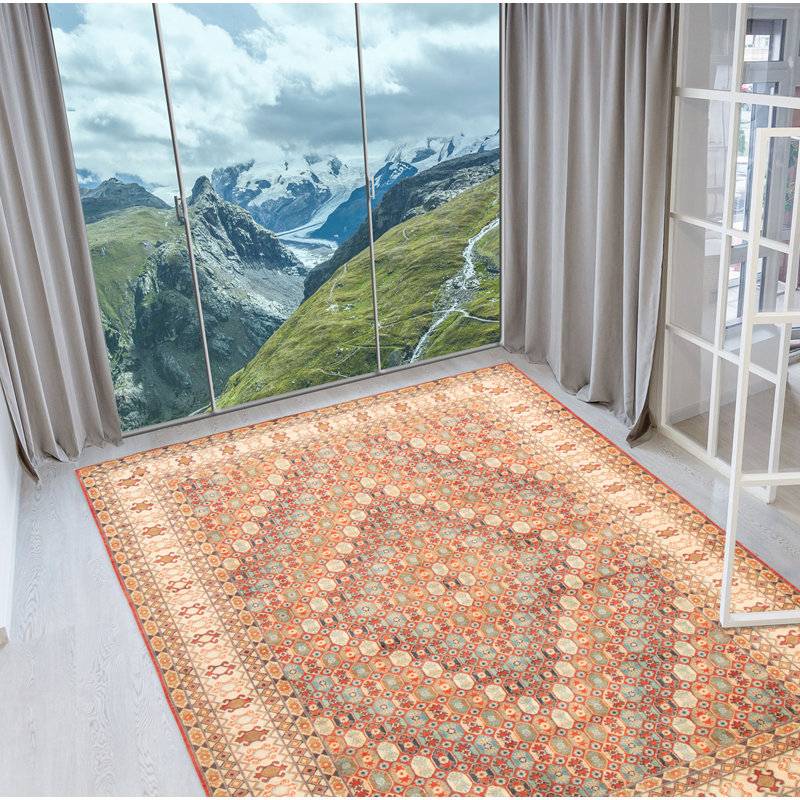 Tapis cuivre foncé crème Finest Ghazni 8 pi 10 po x 12 pi 6 po