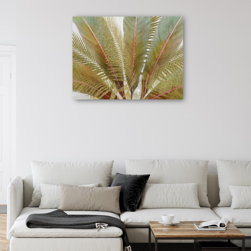 «Island Golds I» par Studio Arts, reproduction d'art sur toile, Toile tendue, H 11 po x l 14 po x P 1,5 po