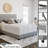 Boyd Sleep Napoli Faux Leather Fabric Upholstered Platform Bed Frame w/Adjustable Headboard, no Noise Strong Wood Slat Support, Box Spring/Foundation Required, Easy Effortless Assembly,-286816228-286816234