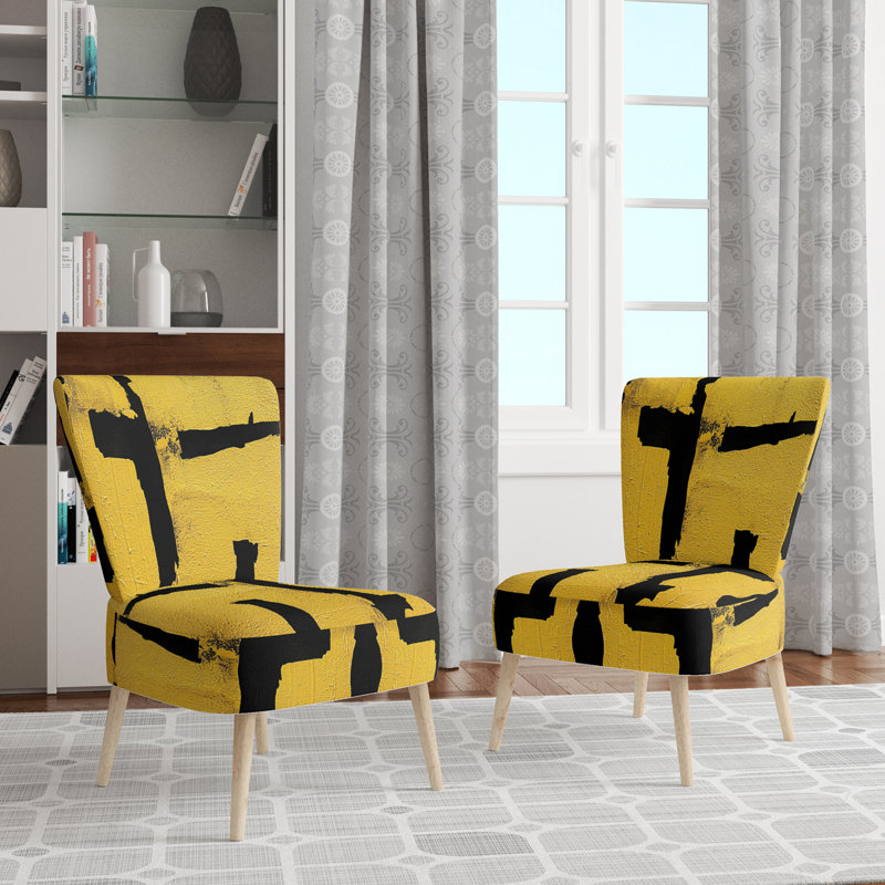 Chaise d'appoint rembourrée Glam Dancing Shape I, Green Velvet