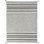Canyon Cotton Striped Area Rug in Gray