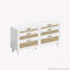 Commode 59 po en rotin avec 6 tiroirs-104979284