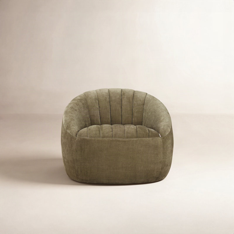 Hendrix Channel Tufted Swivel Chair