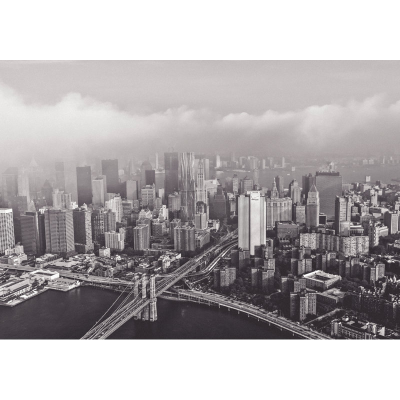 Aerial Ny City - Wrapped Canvas Art Prints, 30cm H x 46cm W