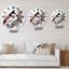 Rétro oiseau sur une branche - horloge murale traditionnelle-60327759