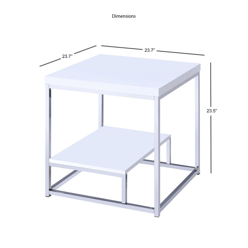 Philippos End Table, White