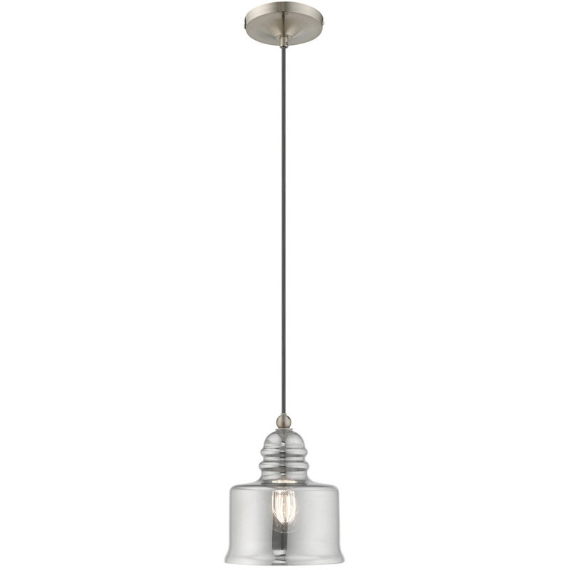 Tryphena 1 - Light Brushed Nickel Pendant