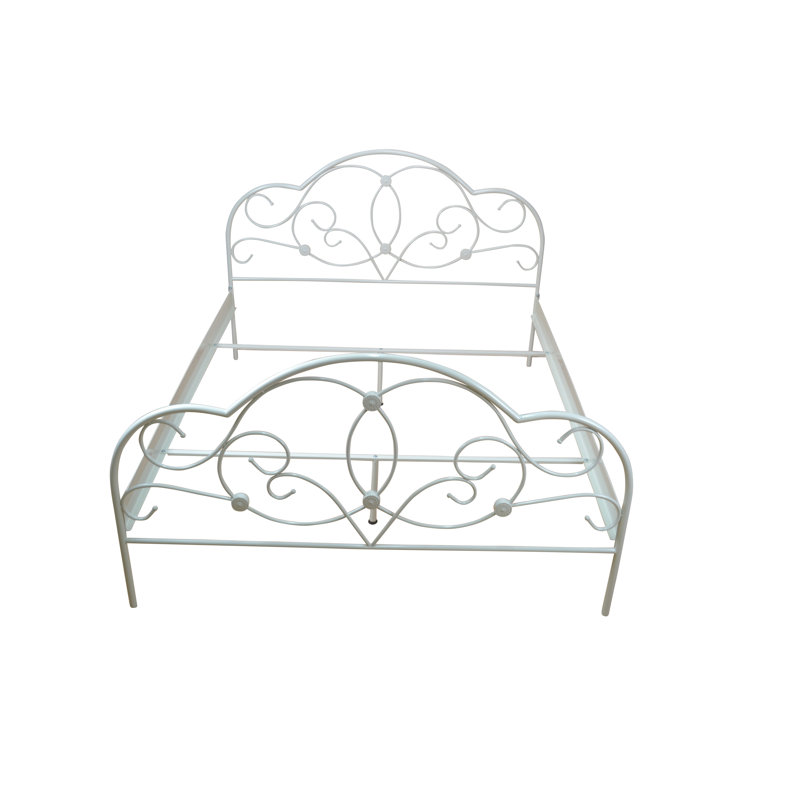 Metal Bed Natalie, 160 x 200cm, Cream white