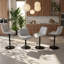 Tabourets de bar rotatifs à hauteur ajustable en tricot doux l 18,11 po x P 20,87 po x H 35,04 po Leavader-129942248