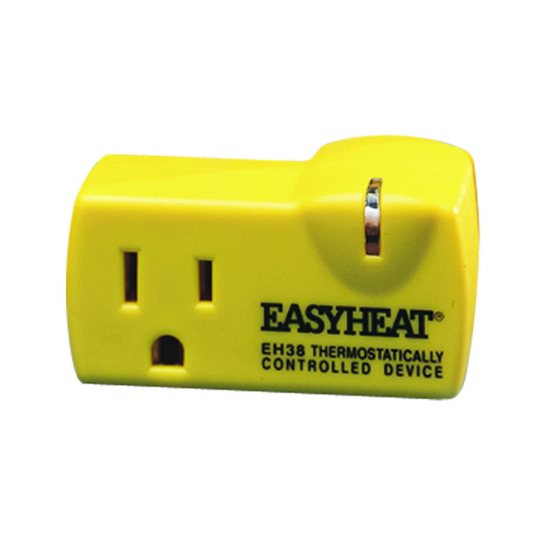 EasyHeat Smart Thermostat with Outdoor Temperature Sensor Yellow