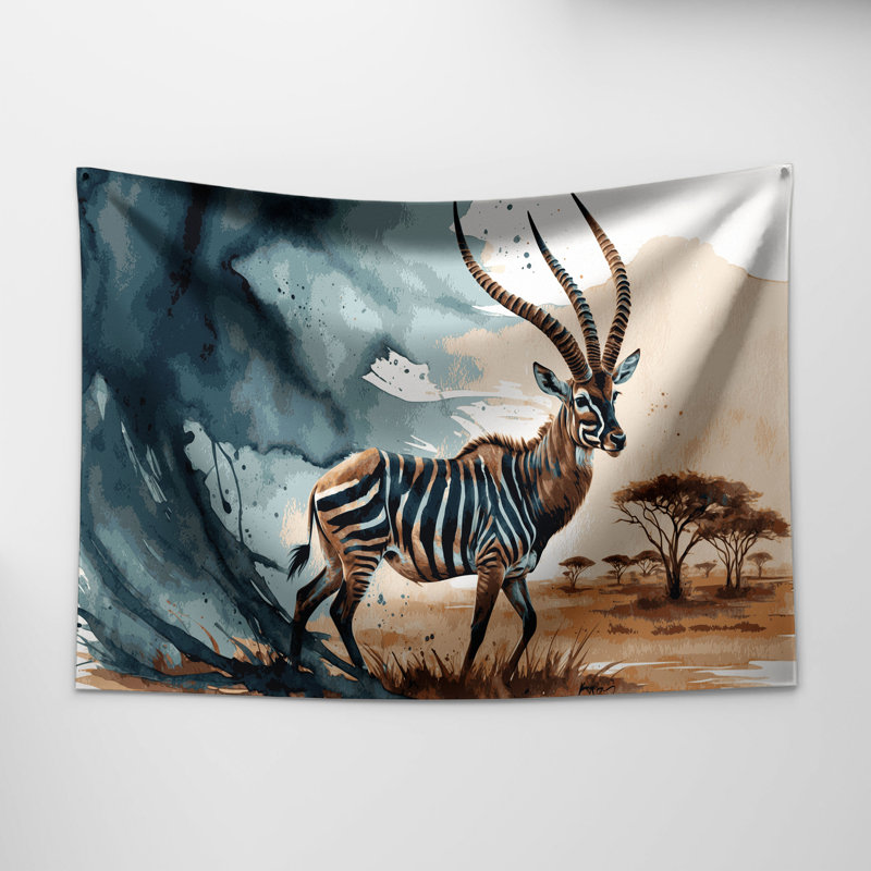 Tapisserie «Wildlife Kudu», 51 po x 60 po