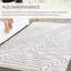 Tapis géométrique fait à la main gris / blanc Rowan-70278555