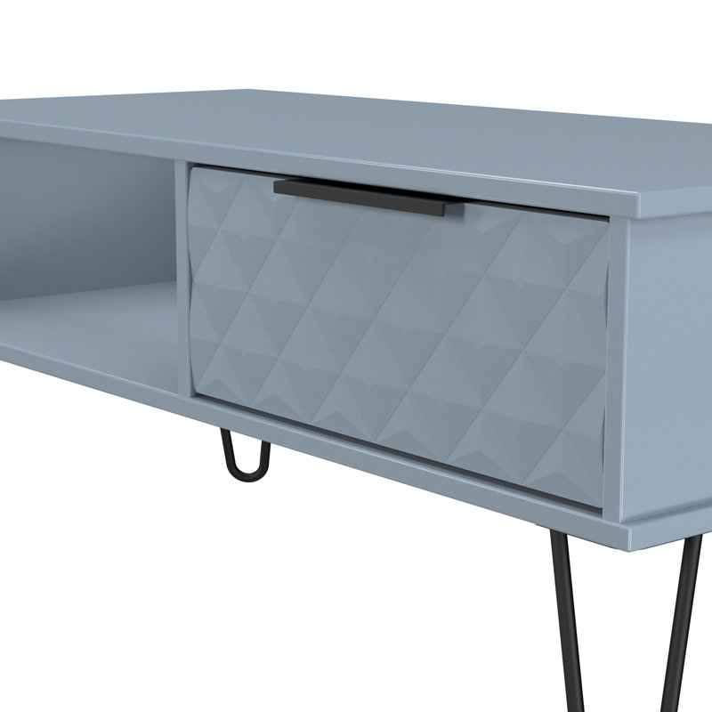 Tarkio Coffee Table with Storage, Blue