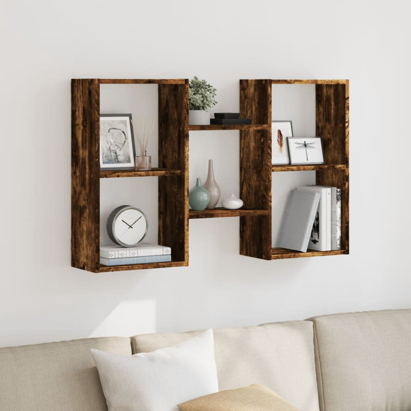 Romanita Floating Shelf, Smoked Oak
