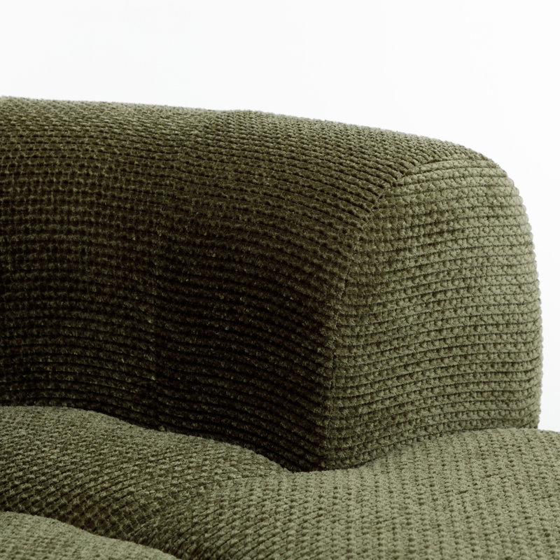 Canapé-lit convertible avec tissu gaufré, coussin en mousse à mémoire de forme, coussin en forme de cœur et coussin de dossier amovible, canapé-lit sans assemblage pour le bureau d'un salon