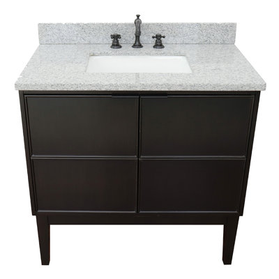 Elysian 37'' Single Bathroom Vanity with Granite Top