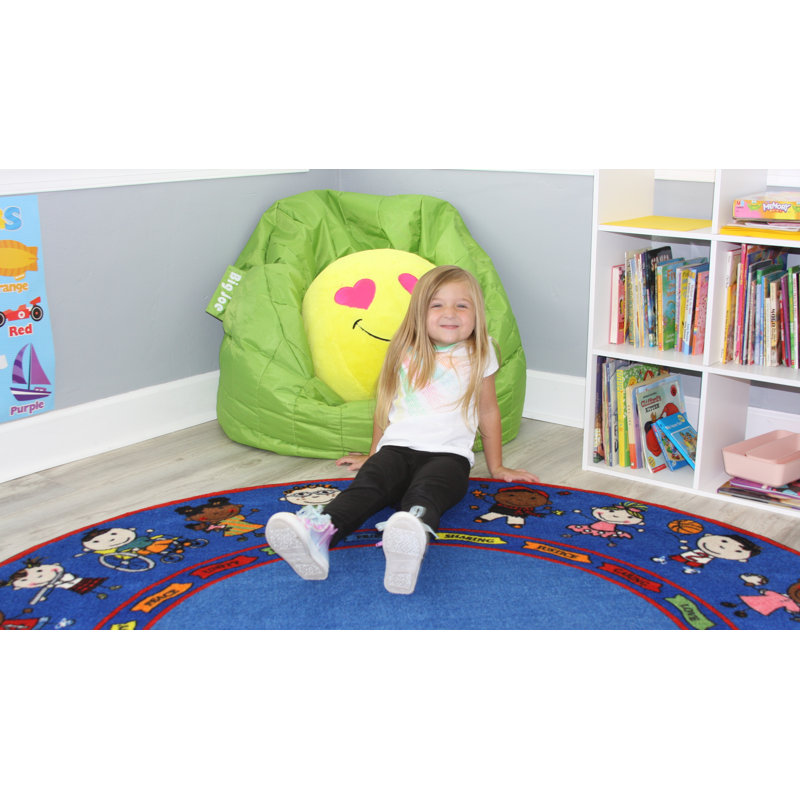 KidCarpet.com Friends Semicircle Classroom Rug, 6'x12' Semicircle