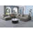 8-Person Chenille Sectional with Console and 2 Ottomans -1303107185