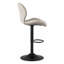Tabouret de bar pivotant à dossier festonné-560355778