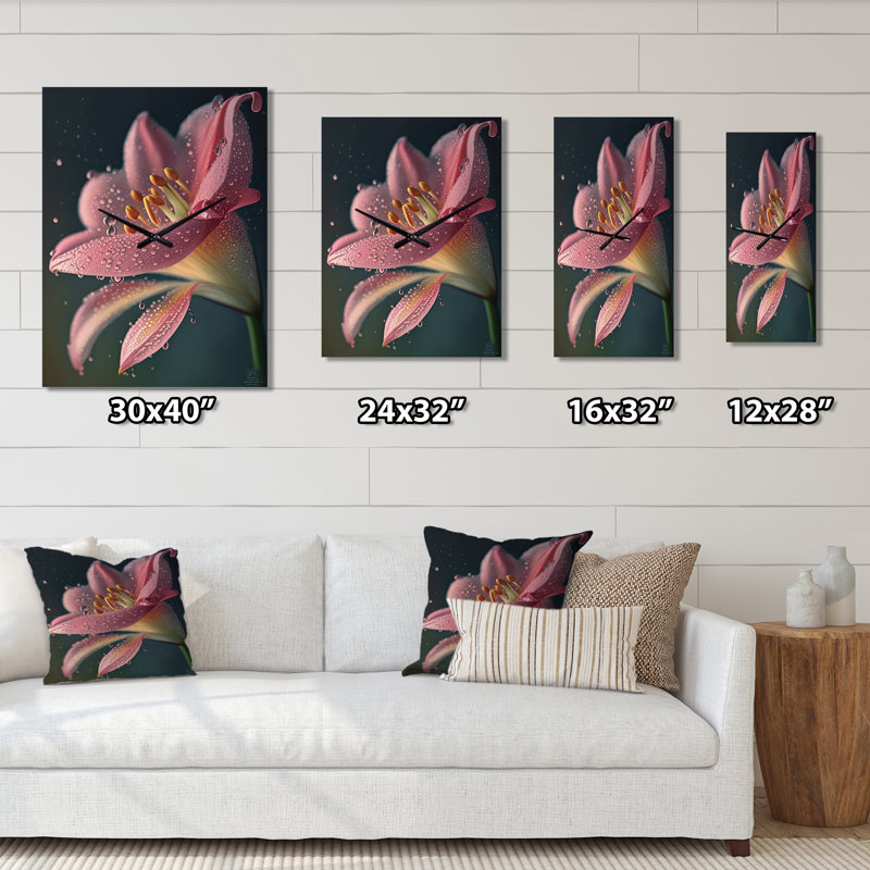 Chaunte - Horloge murale moderne Lily, Grand