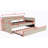 Twin Size Upholstered Daybed With Trundle And USB Charging Design, Velvet Upholstered Daybed Frame
