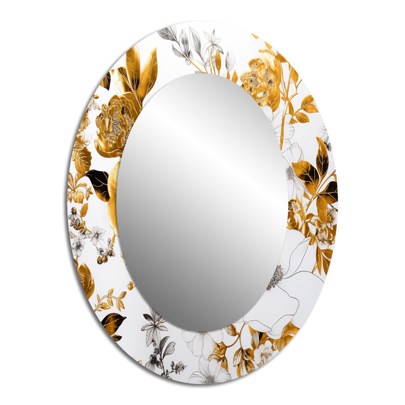 Miroir mural floral, 40 po x 30 po