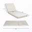 Chaise longue d'extérieur en bois avec coussin hydrofuge-1207423588