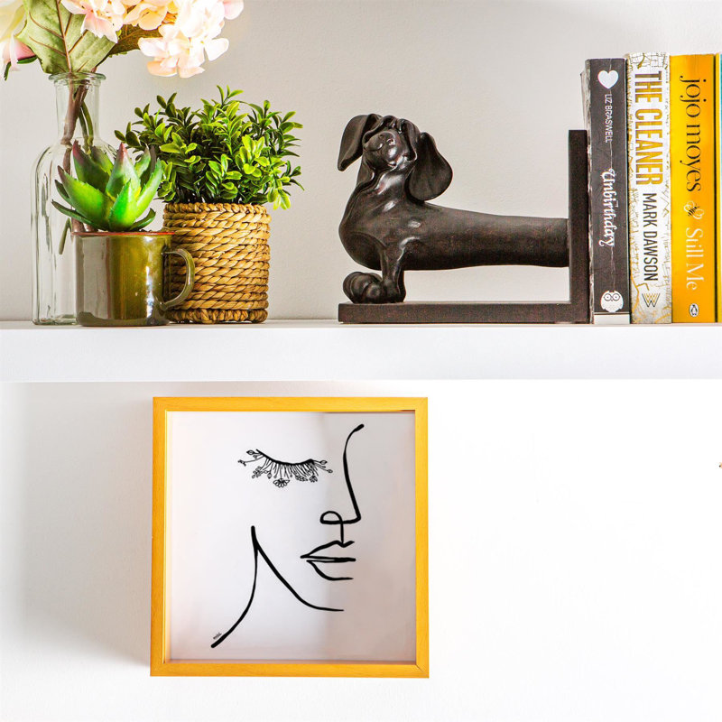 Nicola Spring - 3D Deep Box Photo Frame, Light Wood, 20cm x 25cm
