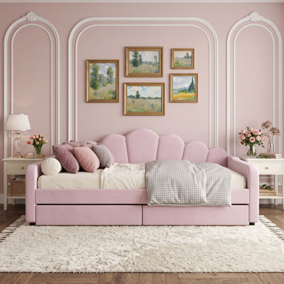 Upholstered Daybed with Storage Drawer