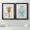 Safari Stand Tall - ensemble de 2 reproductions d'art