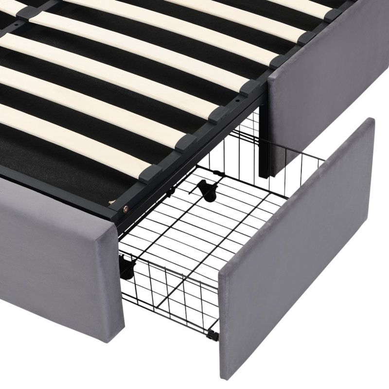 Bernarda Upholstered Bed, Double (4'6)