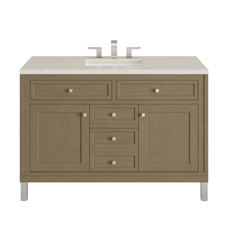 Chicago 48'' W Single Vanity, Walnut Whisper, Siberian