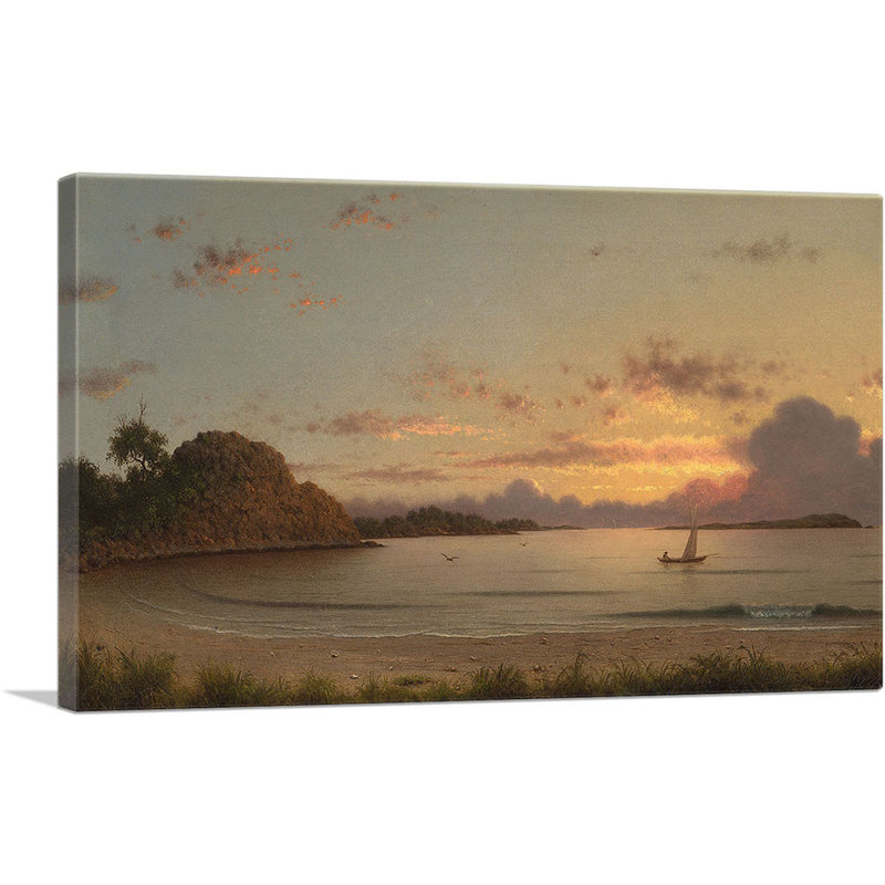 " Dawn " by Martin Johnson Heade Painting Print, 26" H x 40" W x 1.5" D