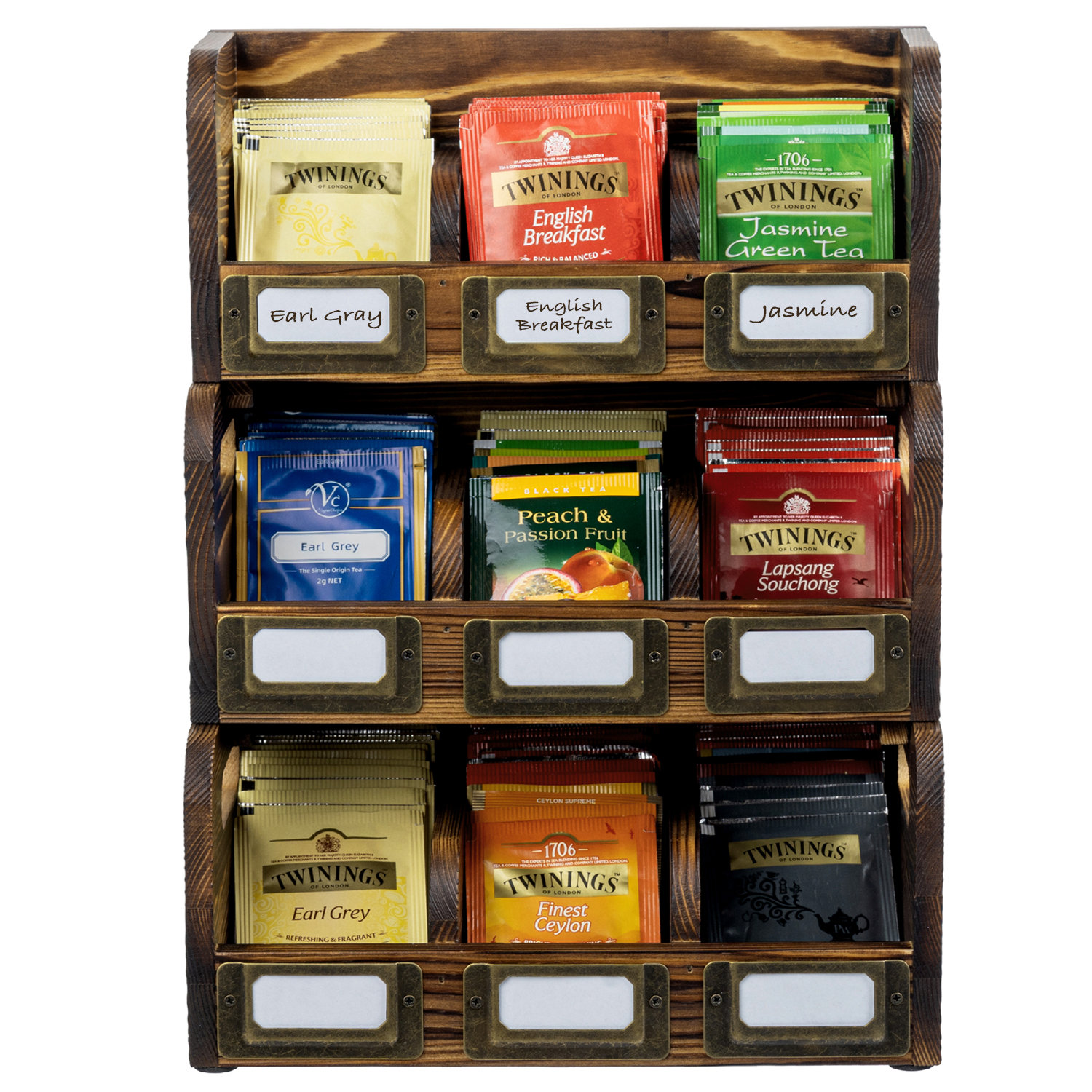MyGift 3-Tier Wood Tea Bag Organizer Holder | Wayfair