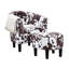 Anges Upholstered Barrel Chair with Ottoman-621981628