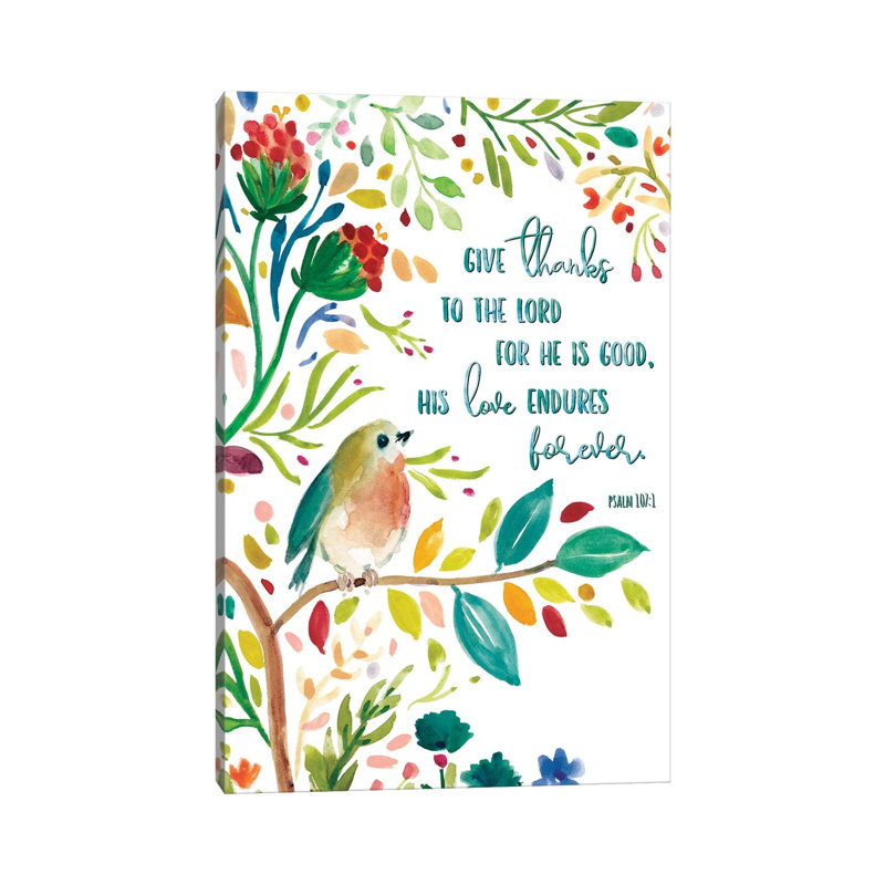 Give Thanks by Carol Robinson - Print on Canvas, 101.6 cm H x 66.04 cm W x 1.91 cm D, Wrapped Canvas