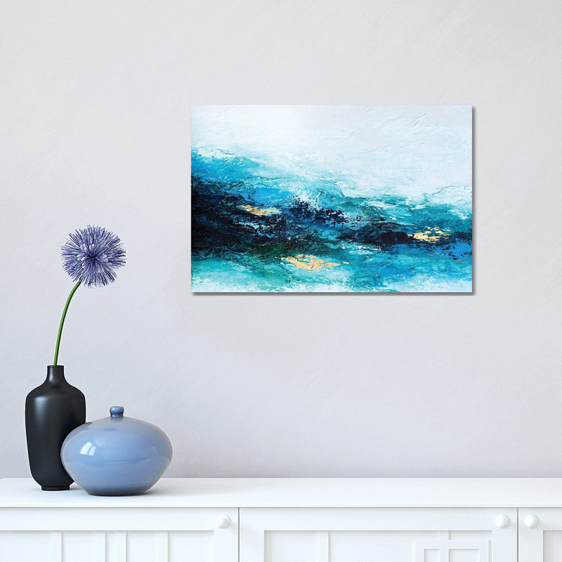 Flourishing Wave - Print on Canvas, Wrapped Canvas, 30.48 cm H x 45.72 cm W