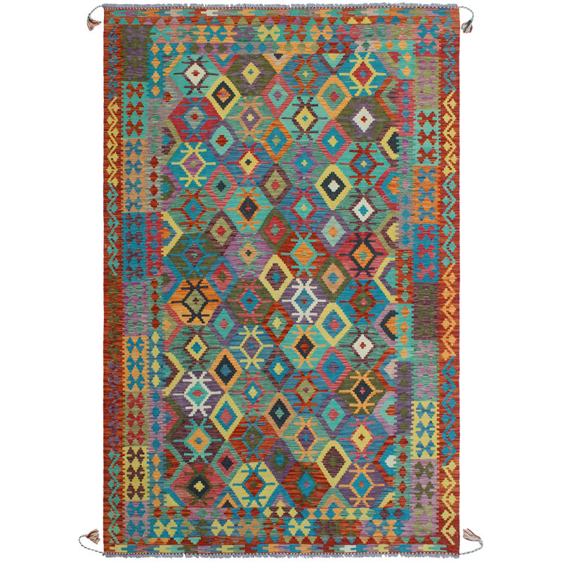 Flatweave Orik Turquoise Rug