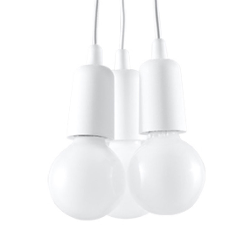 Borofsky - Light White Pendant, White, 3 Lights