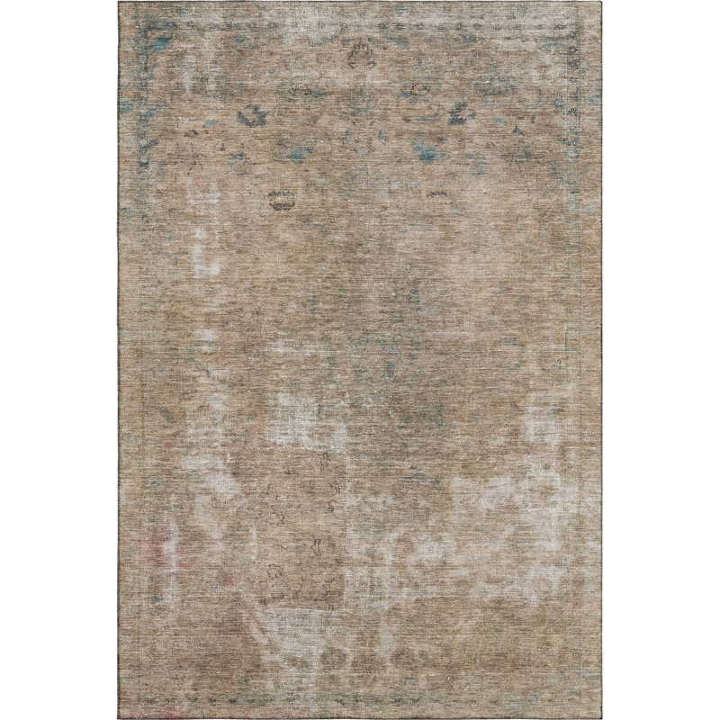 Premium Machine Washable Marasco AMF1629 Global Rug, Rectangle 8' x 10'