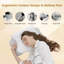2-in-1 Memory Foam Ergonomic Pillow Set with Medium Support and Removable Bolster