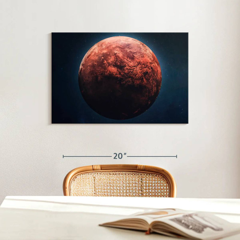 Oberle Red Mars Planet, 16" H x 24" W